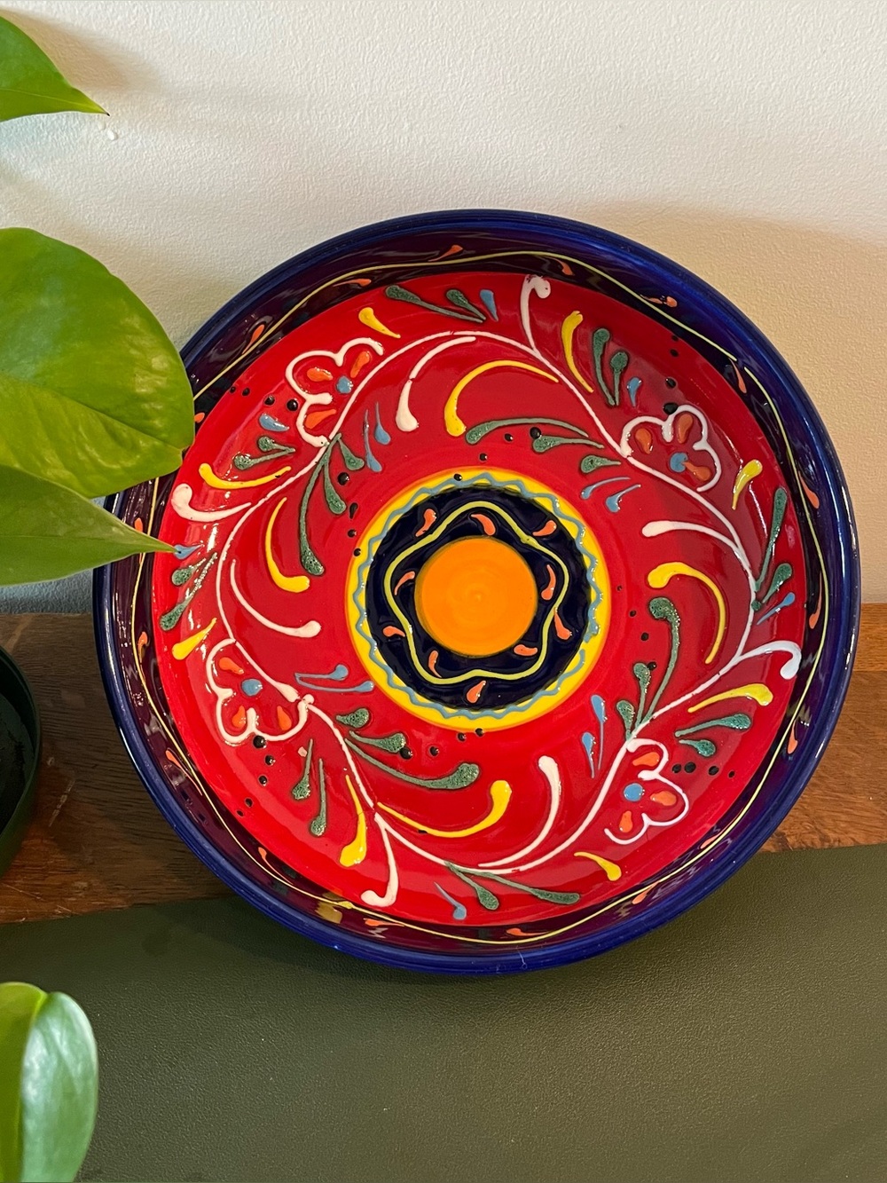 Vintage Spanish serving bowl